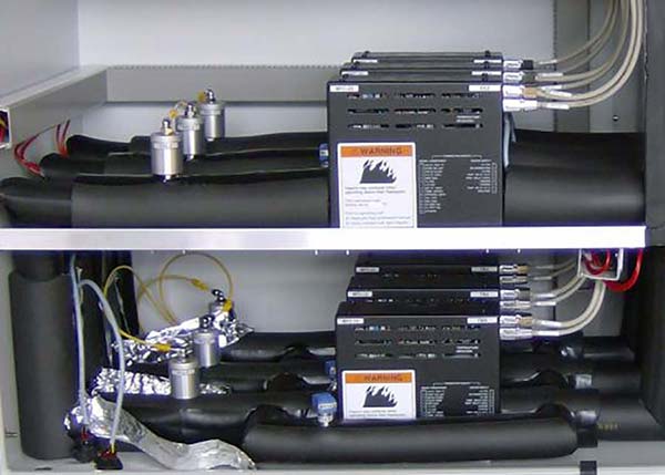 Flow control of DEZ and TMAl with pressure based MFCs with 3 control loops for each precursor.