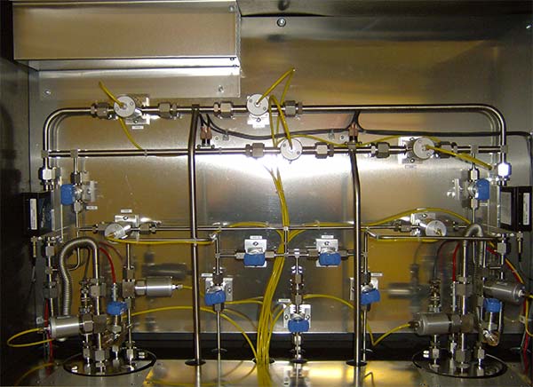 System for vaporization and flow control of DEZ and TMAl