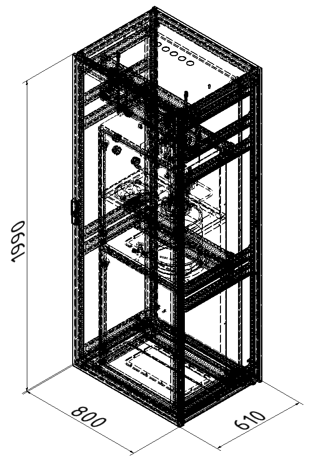 Precursor Verdampfer System V107G-051A Dimensions